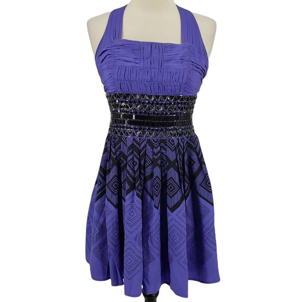 Bebe Silk Cocktail Mini Dress Size XS Vintage 90s